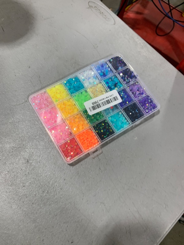 Photo 1 of ******MISSING PARTS*****
32000Pcs Resin Jelly Rhinestones with 1 Pcs B7000 Jewelry Glue for Bedazzling, Multicolor 3mm Flatback Gems for Crafting, Bedazzler Kit for Book Crafts Clothing Shoes Fabric Decor Nail Art Makeup