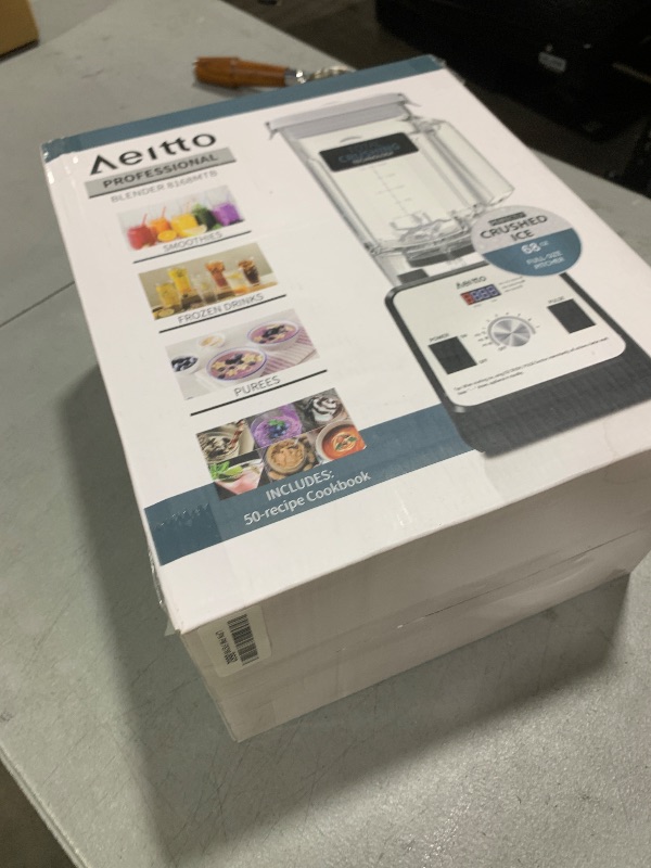 Photo 1 of Aeitto Blender for Kitchen, 68 Oz Large Capacity Professional Countertop Blender, 1500-Watt Smoothie Blender for Ice Crush, Frozen Drinks, Silver