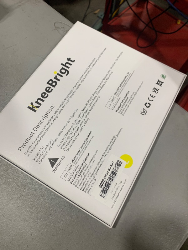 Photo 1 of KNEEBRIGHT Light Hinged Knee Brace for Women, Strong Adjustable Compression Knee Brace for Men, Quick Wrap Around Patella Support with Side Stabilizers for Meniscus Tear, Arthritis Size L