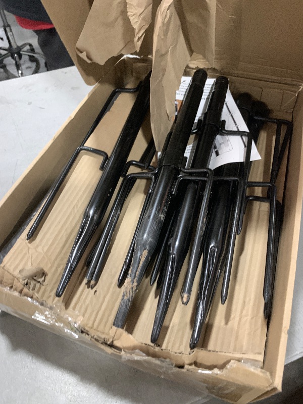 Photo 1 of AHRLHR 6 Pack String Light Poles, Outdoor String Light Pole 10 ft Forked Metal Light Pole with Adjustable Outdoor Light Stand, Deck, Backyard, Garden, Wedding, Rustproof and Sturdy with Hooks.