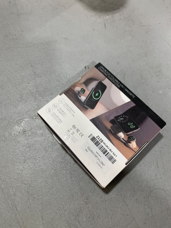 Photo 1 of **SELLING FOR PARTS---CHECK CLERK NOTES**ESR 3 in 1 Charging Station for Apple, Qi2.2 25W MagSafe Charger with CryoBoost, Phone-Cooling Wireless Charging Station Foldable, for iPhone 17/16 with iOS 26(50W Adapter), AirPods, Apple Watch,Black