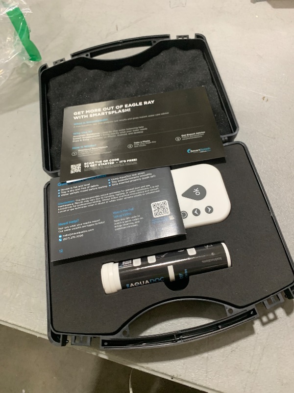 Photo 1 of Eagle Ray Digital Water Testing Kit for Spa & Pool - Digital Hot Tub Water Tester by AquaDoc with Analyzer & Hot Tub Test Strips for Chlorine, Bromine, Total Hardness, pH and More