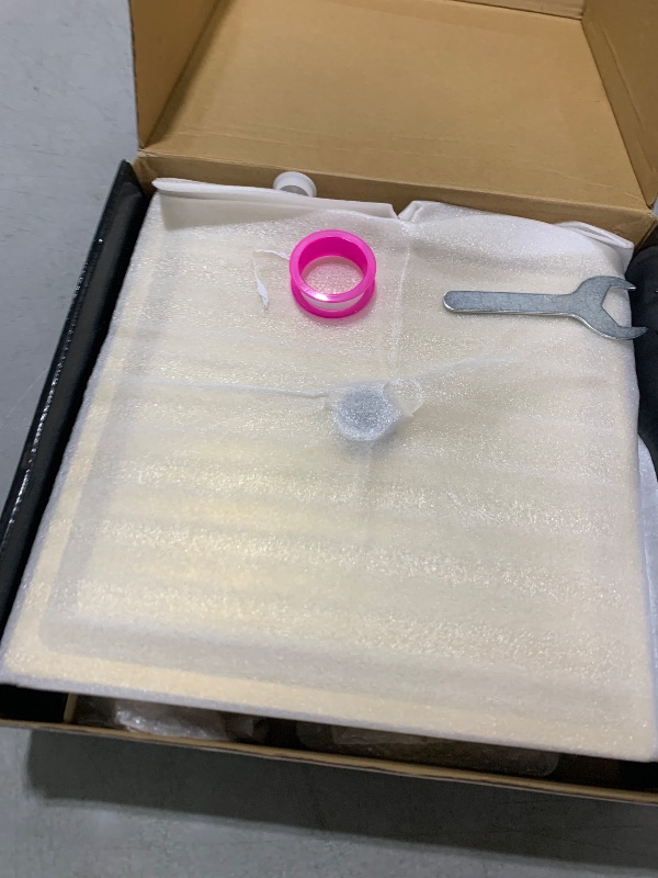 Photo 1 of High Pressure Rainfall Shower Head/Handheld Shower Combo with 11" Adjustable Extension Arm, 5 Spray Settings Shower Heads with 60" Hose Anti-leak (Gold), 10"