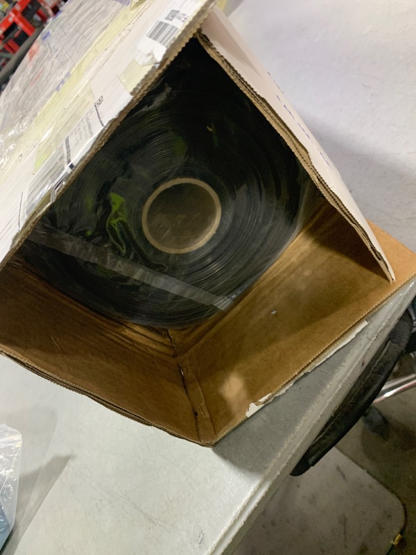 Photo 1 of 10 Mil Black Plastic Sheeting 5x100 FT – UV Protection Poly Sheeting Polyethylene Film, Black Plastic Rolls for Garden, Crawl Space Vapor Barrier, Construction, Landscaping, Weed, Moisture Control