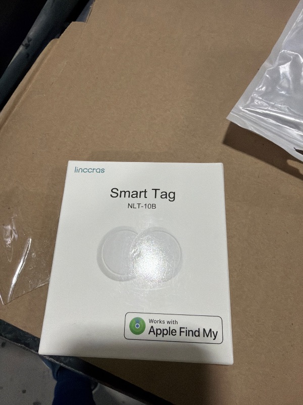 Photo 1 of Air Tracker Tag 2 Pack [Apple MFi Certified] with Find My(iOS Only), Key Finder with No App Needed, Waterproof, 365-Day Standby,Wallet Key Bag Luggage Tracker