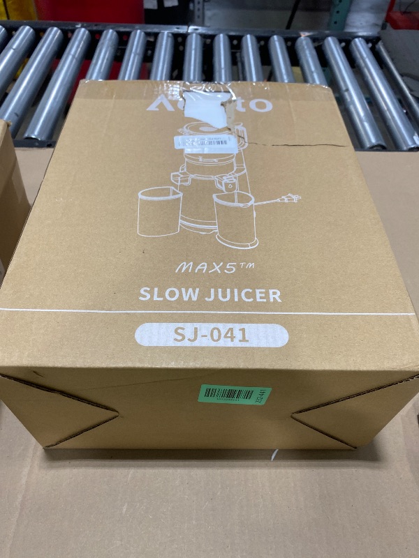 Photo 1 of Cold Press Juicer, 5.3" Extra Large Wide Mouth, Aeitto Slow Juicer Machines, High Juice Yield, Fit Whole Vegetables & Fruits, Professional Juice Extractor Machine,Self Feeding, Easy to Clean