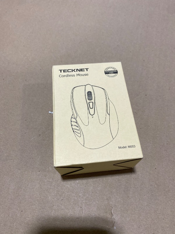 Photo 1 of TECKNET Wireless Mouse, 2.4G Ergonomic Optical Mouse, Computer Mouse for Laptop, PC, Computer, Chromebook, Notebook, 6 Buttons, 24 Months Battery Life, 2600 DPI, 5 Adjustment Levels - Lightblue