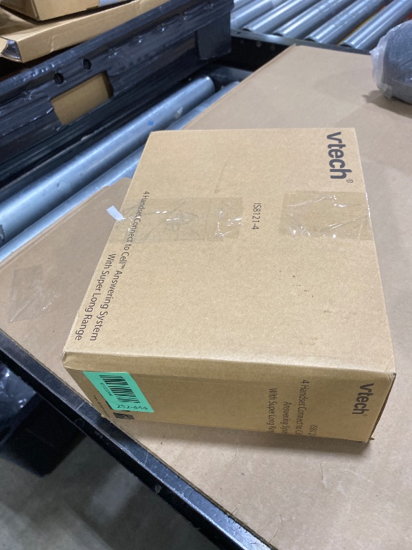 Photo 1 of VTech IS8121-4 Super Long Range Cordless Phone 2300 Ft, DECT 6.0 Bluetooth Connect to Cell, 4 Handsets, Answering Machine, Smart Call Blocker
