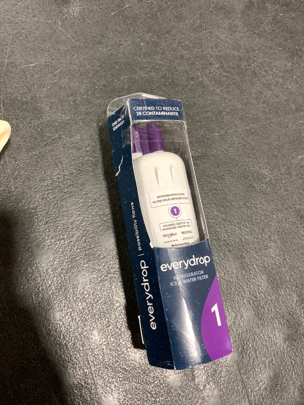 Photo 1 of everydrop by Whirlpool Ice and Water Refrigerator Filter 1, EDR1RXD1, Single-Pack , Purple