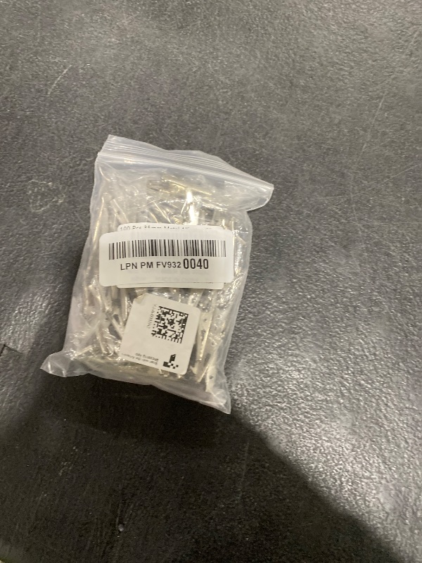Photo 1 of 100 PCS Metal Alligator Clip, 35mm Spring Clamps Test Line Crocodile Clip Silver Tone Alligator Clips Nickel Plated Crocodile Clamps, Used In Laboratory Electric Testing Work And Cable Lead
