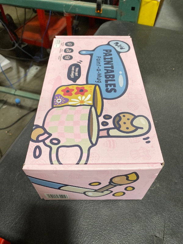 Photo 1 of Pott'd Paintables Paint Your Own Mug Kit - DIY Mug Painting Kit for Adults. Ceramic Painting Kit for Adults Includes Mugs, Paints, Brushes, Cloth and Painting Inspiration Guide