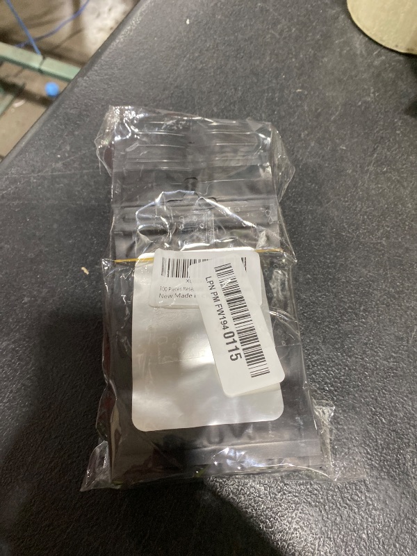 Photo 1 of 100 Pieces Resealable Mylar Bags with Zipper and Frosted Clear Window Smell Proof Packaging Bag Foil Pouch Zipper Bags for Food Self Sealing Storage Supplies (Black, 3.14x5.11 inches)