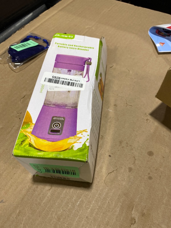 Photo 1 of Portable Blender for Smoothies & Shakes - Cordless Personal Size Mini Blender with BAP Free Juice Cup, USB Rechargeable Suit for Sports/Picnic