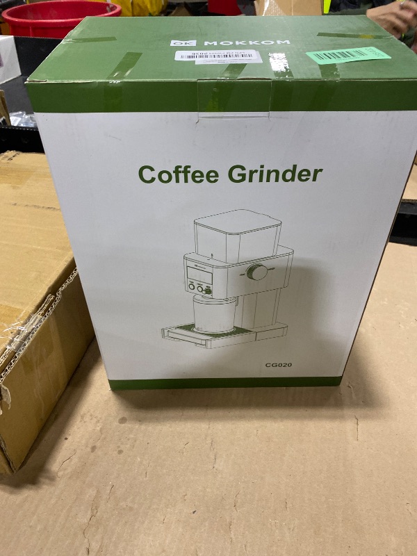 Photo 1 of MOKKOM Coffee Grinder with Removable Coffee Scale, Anti-static Conical Burr Coffee Bean Grinder, 31 Precise Settings for French Press/Cold Brew/Pour Over/Drip/Espresso