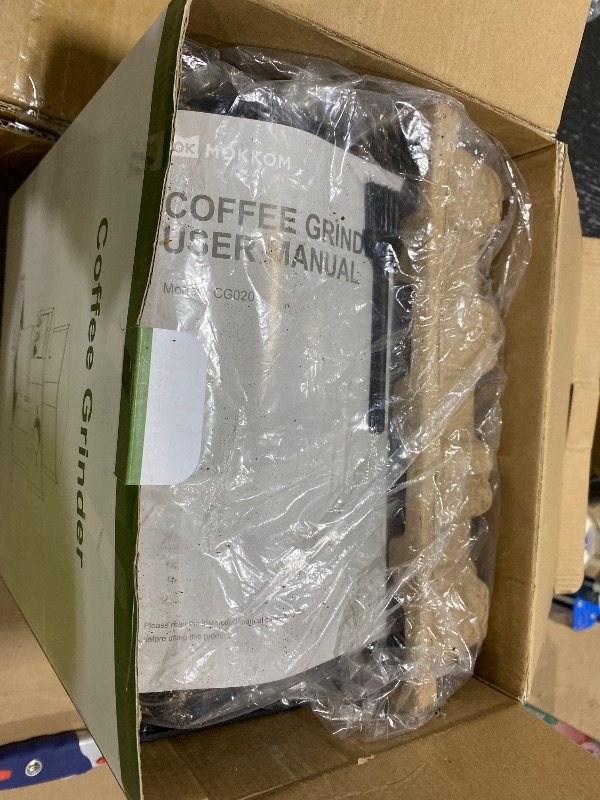 Photo 1 of MOKKOM Coffee Grinder with Removable Coffee Scale, Anti-static Conical Burr Coffee Bean Grinder, 31 Precise Settings for French Press/Cold Brew/Pour Over/Drip/Espresso