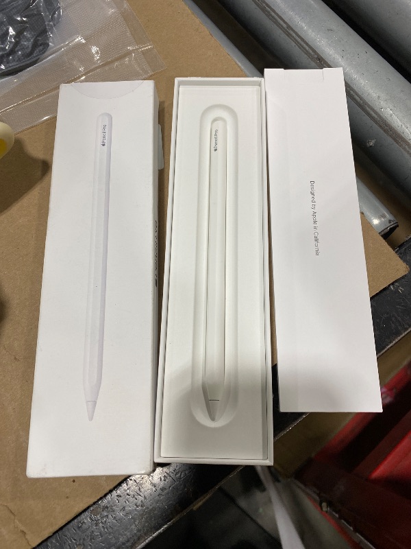 Photo 1 of Apple Pencil Pro: Latest Model - Device Compatibility Check Required - Pixel-Perfect Precision, Tilt and Pressure Sensitivity, Perfect for Note-Taking, Drawing, and Art. Charges and Pairs Magnetically