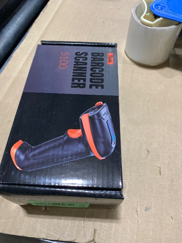 Photo 1 of Tera Barcode Scanner Wireless Versatile 2-in-1 (2.4Ghz Wireless+USB 2.0 Wired) with Battery Level Indicator, 328 Feet Transmission Distance Rechargeable 1D Laser Bar Code Reader Handheld 5100 Pink