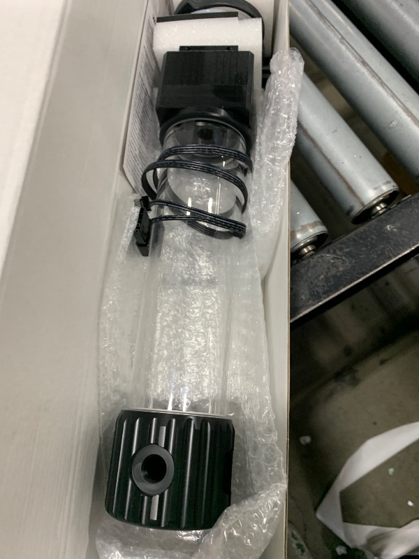 Photo 1 of Dracaena.io High Flow 780L/H PC Water Pump Reservoir Combo, 12V 18W Brushless Microprocessor Pump, 5–6m Head, G1/4” Thread, Acrylic+POM Tank 100/200/400/600ml, 4-Pin Connector, Black (Black, 400ml)