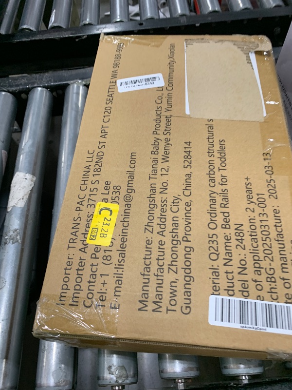 Photo 1 of FAMILL Bed Rail for Toddlers, Foldable Toddler Bed Rails Suitable for Queen/King/Full/Twin Size, Grey, 74.8", 1 Side