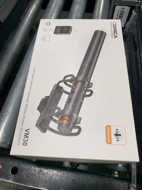 Photo 1 of COMICA VM30 Wireless Shotgun Microphone for Camera - Super Cardioid 3.5mm/USB-C Analog/Digital Output Video Mic for DSLR, Camcorder, PC, and Android Smartphones - Ideal for Youtube, Podcast, Interview