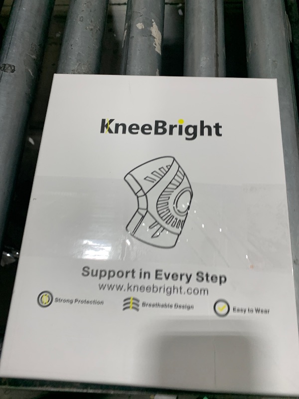 View 2 of KNEEBRIGHT Light Hinged Knee Brace for Women, Strong Adjustable Compression Knee Brace for Men, Quick Wrap Around Patella Support with Side Stabilizers for Meniscus Tear, Arthritis Size M