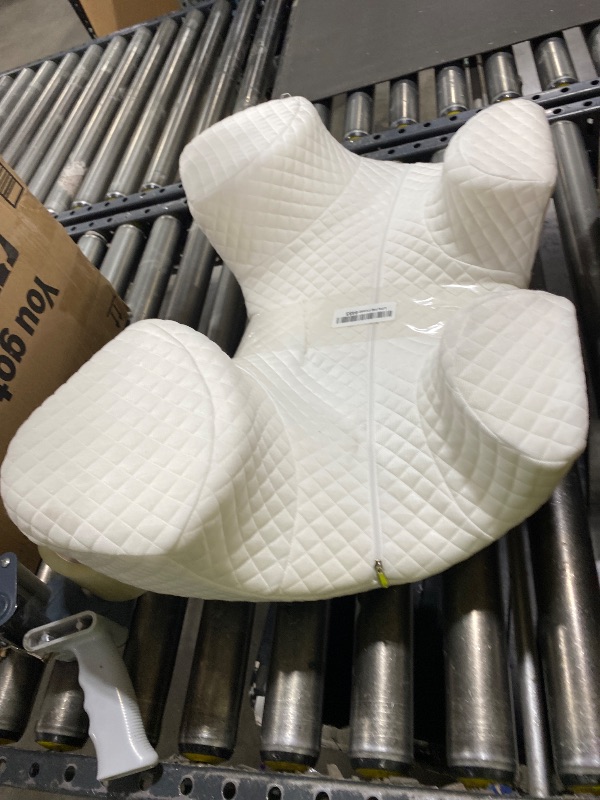 Photo 1 of Eliteguard Side Sleeper Pillow with Arm Hole, Upgraded Height Arm Pillow for Larger Frames, Shoulder Relief System, Premium Memory Foam, Suitable for Side, Back and Stomach Sleepers - Grey