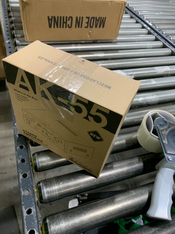 Photo 1 of AK-55 Bluetooth 5.0 Audio Amplifier with TPA3116D2 Chip 2.0 Channel 70W x2 Subwoofer Amplifiers HiFi Stereo Power Amp for Home Speaker with Treble & Bass, FM Radio, MIC/Echo/Delay, USB/AUX/Opt Input