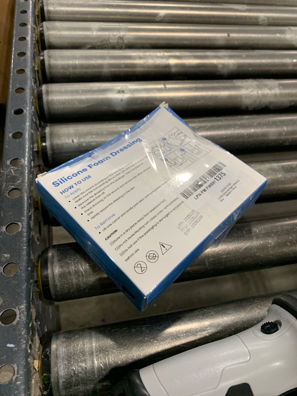 Photo 1 of 10 Pack Silicone Foam Dressing 4"x4" with Adhesive Border, High Absorbency Silicone Bandages, Waterproof Foam Bandages for Wounds Care, Bed Sore, Diabetic Foot Ulcers