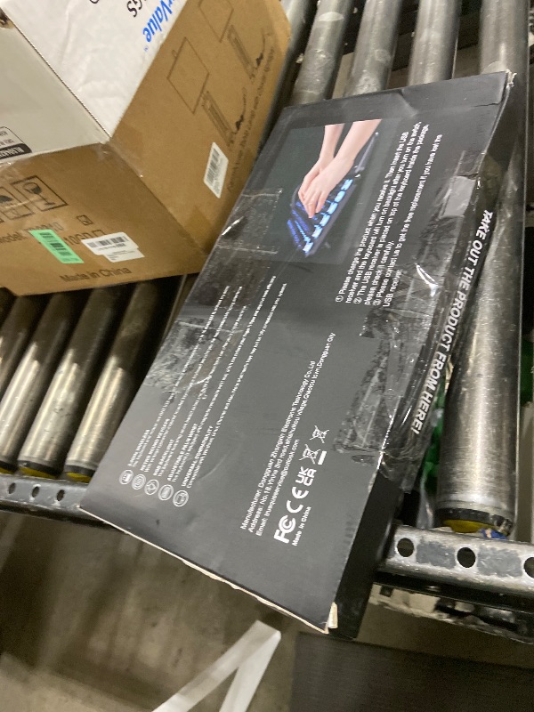 Photo 1 of *UNTESTED** Wireless Keyboard and Mouse Backlit - Typewriter Keyboard with Retro Round Keycaps, Detachable Wrist Rest, Light Up Letters, 2.4G Rechargeable Combo for Mac, Windows, PC, Laptop, Trueque (White)