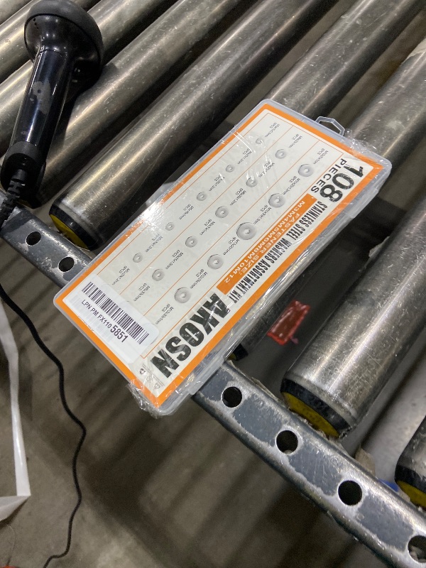 Photo 1 of 108-Piece, 18 Size, Stainless Steel Flat Washers Assortment Kit, Metal Screw Washers Set for Bolts, Industrial, Covering M3, M4, M5, M6, M8, M10, M12