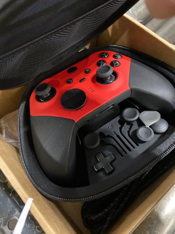 Photo 1 of Customized Elite Series 2 Controller-Vest Red,Gamepad Compatible with Xbox Elite Series 2 Controller,Custom Soft Touch Feel,Gaming Controller Compatible for Xbox Series S/X,Xbox One,With Accessory Bag [xbox_series_s]