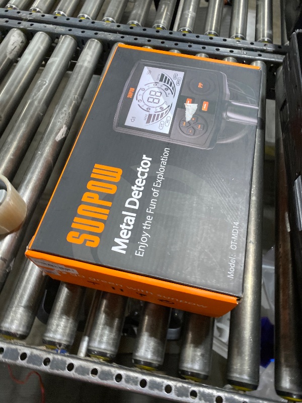 Photo 1 of SUNPOW Metal Detector for Adults Professional - High Accuracy with 12" Waterproof Coil, 2x Backlit LCD Display, Advanced DSP Chip, 5 Modes, Adjustable Length (19"-59"), Sturdy Spiral Structure -OTMD14