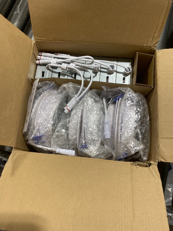 Photo 1 of Adetu 4 Inch Anti-Glare LED Downlight,Dimmable Ceiling Light with 5CCT Reset,Selectable from 2700K to 5000K - 12W 1080LM, ETL Certified (White, 6 Pack Round)