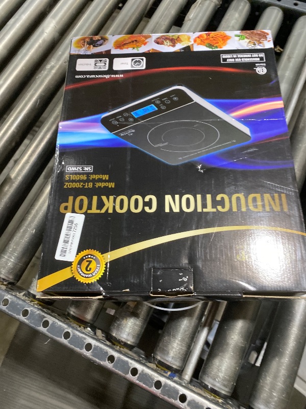 Photo 1 of Duxtop Portable Induction Cooktop Burner, Induction Hot Plate with LCD Sensor Touch 1800 Watts, Silver 9600LS/BT-200DZ