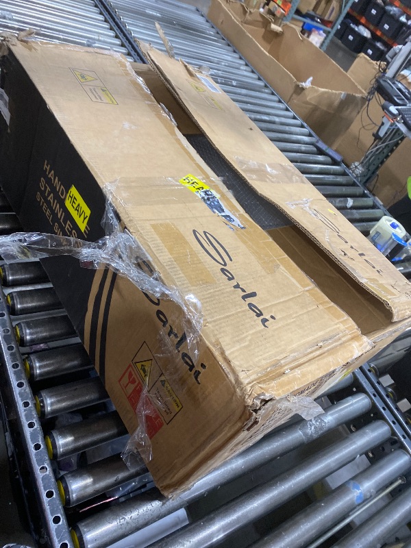 Photo 1 of Sarlai 33 Inch Undermount Kitchen Sink - 33 x19 Kitchen Sink Undermount Single Bowl Stainless Steel 16 Gauge Under Counter Sink With Accessories Round Corners