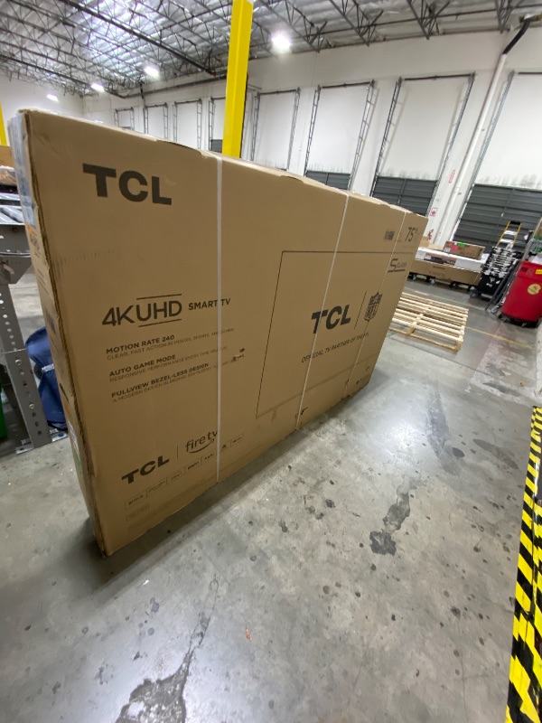 Photo 1 of TCL 75-Inch Class S5 UHD 4K LED Smart TV with Fire TV (75S551F, 2024 Model), Dolby Vision and Atmos, HDR PRO+, Alexa Built-in with Voice Remote, Apple AirPlay 2 Compatibility, Streaming Television