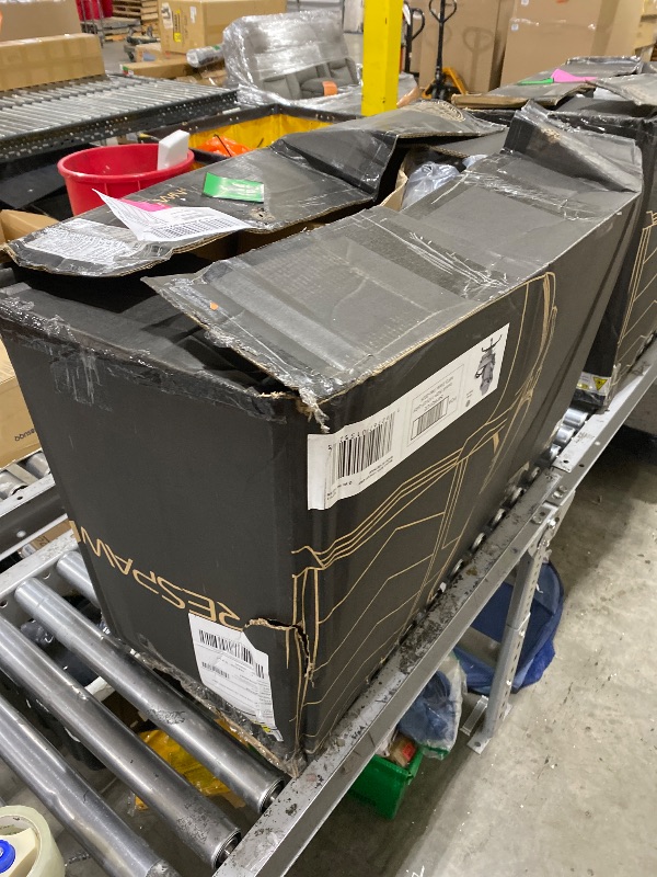 Photo 1 of Respawn 110 Pro Ergonomic Gaming Chair with Footrest for Adults - Comfortable Office Gaming Recliner with Lumbar Support and Headrest, Racing Style Video Game Chairs for Computer Gamer - Gray Fabric