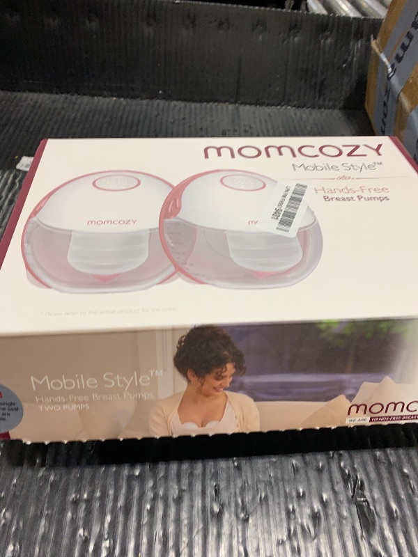 Photo 1 of Momcozy Breast Pump Hands Free Mobile Style | M6, Wearable Breastfeeding Pump Ideal Rhythm for More Milk, DoubleFit Flange More Fit & Discreet with 3 Modes & 9 Levels, 24mm - 2 Pack Cozy Red