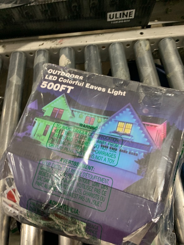 Photo 1 of LITSOUL 500FT Permanent Outdoor Lights for House Waterproof, Smart RGB Eave LED Lighting with 16 Million Colors, IP67 Outdoor Strip Lights for Christmas Halloween Holiday Daily Decorations(500FT)