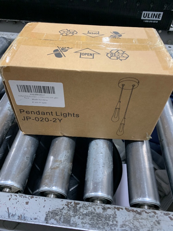 Photo 1 of LMQNINE Pendant Lights Kitchen Light Fixtures Dimmable LED Modern Gold Pendant Light Mini Teardrop Crystal Pendant Lighting for Kitchen Island Bedroom Hallway Entryway (2-Light)