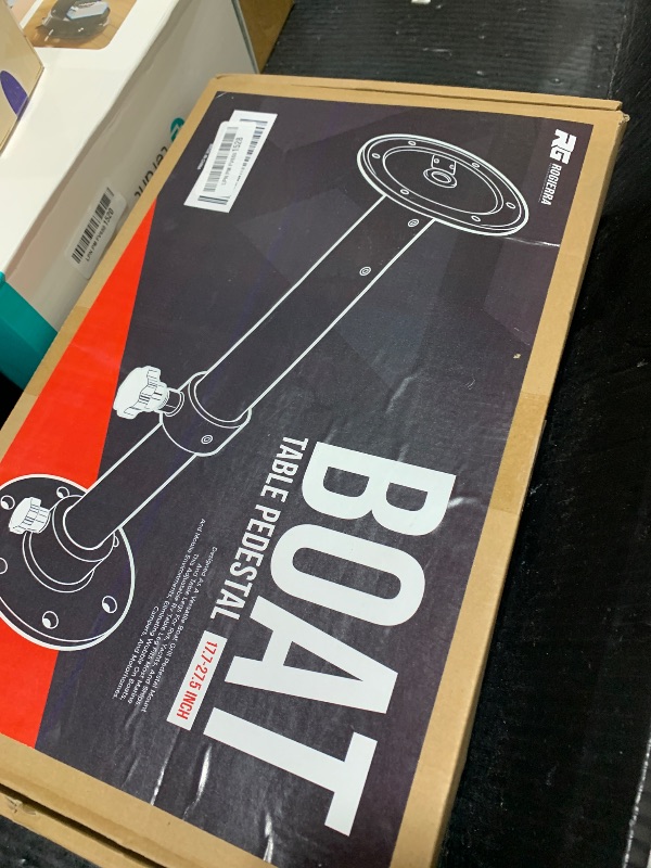 Photo 1 of Upgraded Boat Table Pedestal, Detachable Adjustable Aluminum Alloy RV Table Base Stand Leg Base Mount Frame 17.7?27.5 inch Compatible with Boat Yacht RV Motorhome Caravan