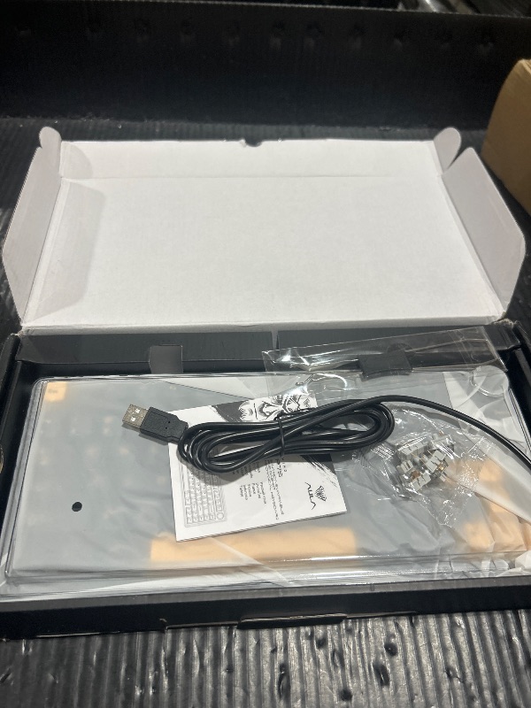 Photo 1 of AULA F75 75% Wireless Mechanical Keyboard, Hot Swappable Creamy Keyboard, Pre-lubed Greywood Switches RGB Backlit Gaming Keyboards, 2.4GHz/Type-C/BT5.0(Cool Black)