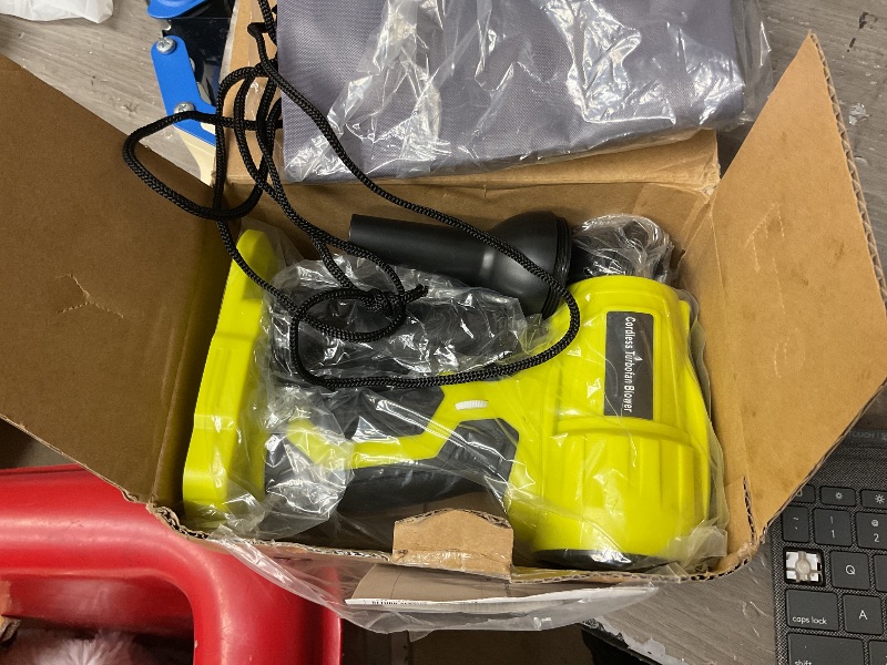 Photo 1 of 2025 Cordless Leaf Blower Brushless for Ryobi 18V Li-ion Battery, Variable Speed Mini Leaf Blower Handheld Electric with 5 Attachments for Small Areas Precision Cleaning (No Battery)