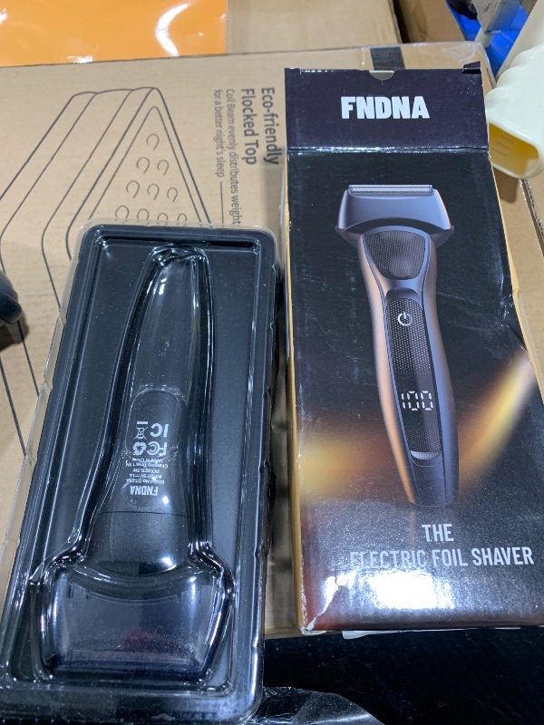 Photo 1 of Fndna Electric Foil Shavers for Men: Portable Electric Razor for Face- Rechargeable Wet/Dry Waterproof Shaver with LED Display & Fast Charge-Ultra-Thin Razor for Close Shaving