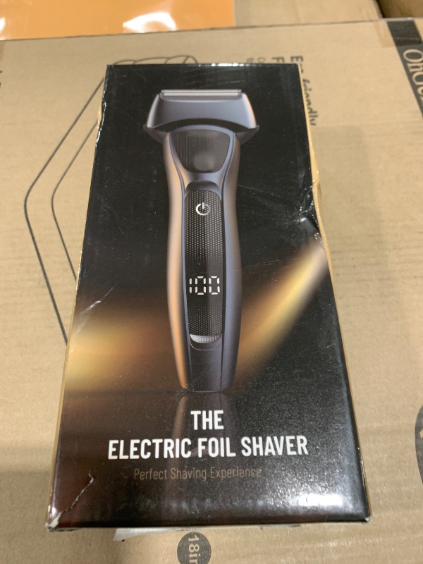 Photo 1 of Fndna Electric Foil Shavers for Men: Portable Electric Razor for Face- Rechargeable Wet/Dry Waterproof Shaver with LED Display & Fast Charge-Ultra-Thin Razor for Close Shaving