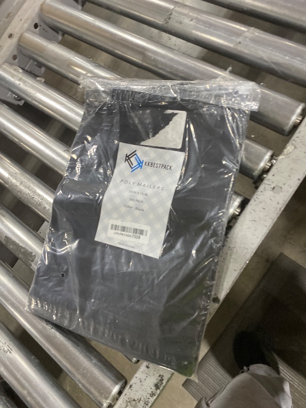 Photo 1 of KKBESTPACK 100 Large Poly Mailers 10x13 Shipping Bags for Small Business – Self Sealing Package Envelopes (10 x 13 Pack of 100, Black)