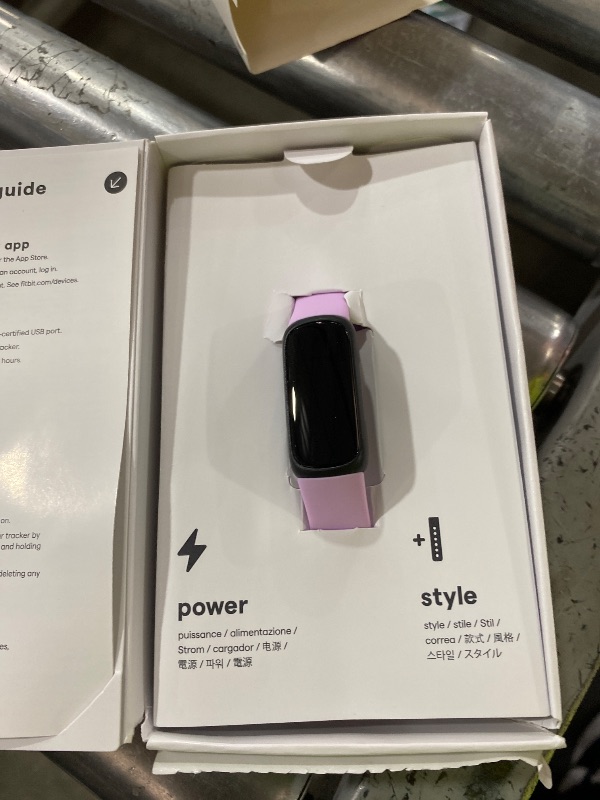 Photo 1 of Fitbit Inspire 3 Health &-Fitness-Tracker with Stress Management, Workout Intensity, Sleep Tracking, 24/7 Heart Rate and more, Lilac Bliss/Black, One Size (S & L Bands Included)