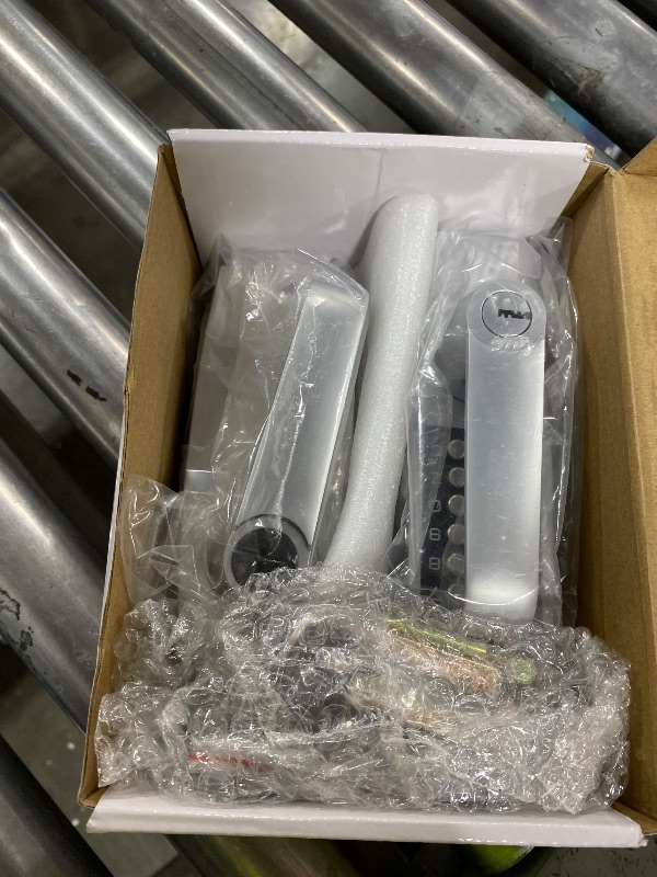 Photo 1 of Mechanical Entry Door Lock, 14 Digital keypad,Weatherproof deadbolt with Handle, Security Heavy Duty Outdoor Lock Without Electronic, Easy Installation, for Home, Yard-gate, Office, Chrome