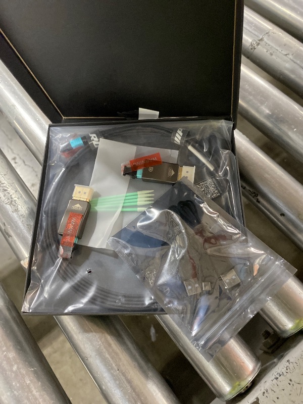 Photo 1 of RUIPRO 8K Detachable Full Fiber Optic Armored 8K60Hz Cable 1.4, 10FT, 32.4 Gbps, Supports 4K@144Hz,high Dynamic Range Video, HDCP 2.2, FreeSync & G-Sync, Compatible with RTX 4090/3090 Ti/RX 7900 XTX 