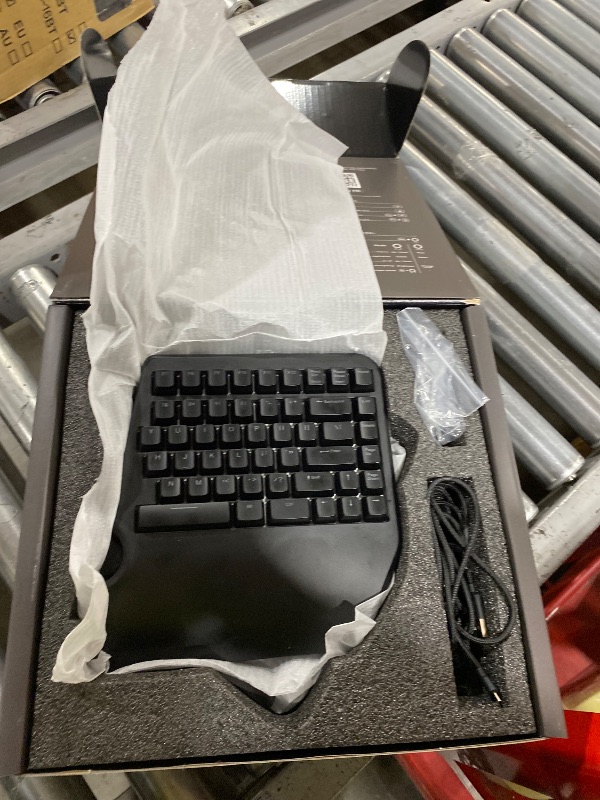 Photo 1 of Cloud Nine ErgoTKL Ergonomic Tenkeyless Mechanical Keyboard for PC – Kailh Brown – TKL RGB Backlit Ergo Split Key Board